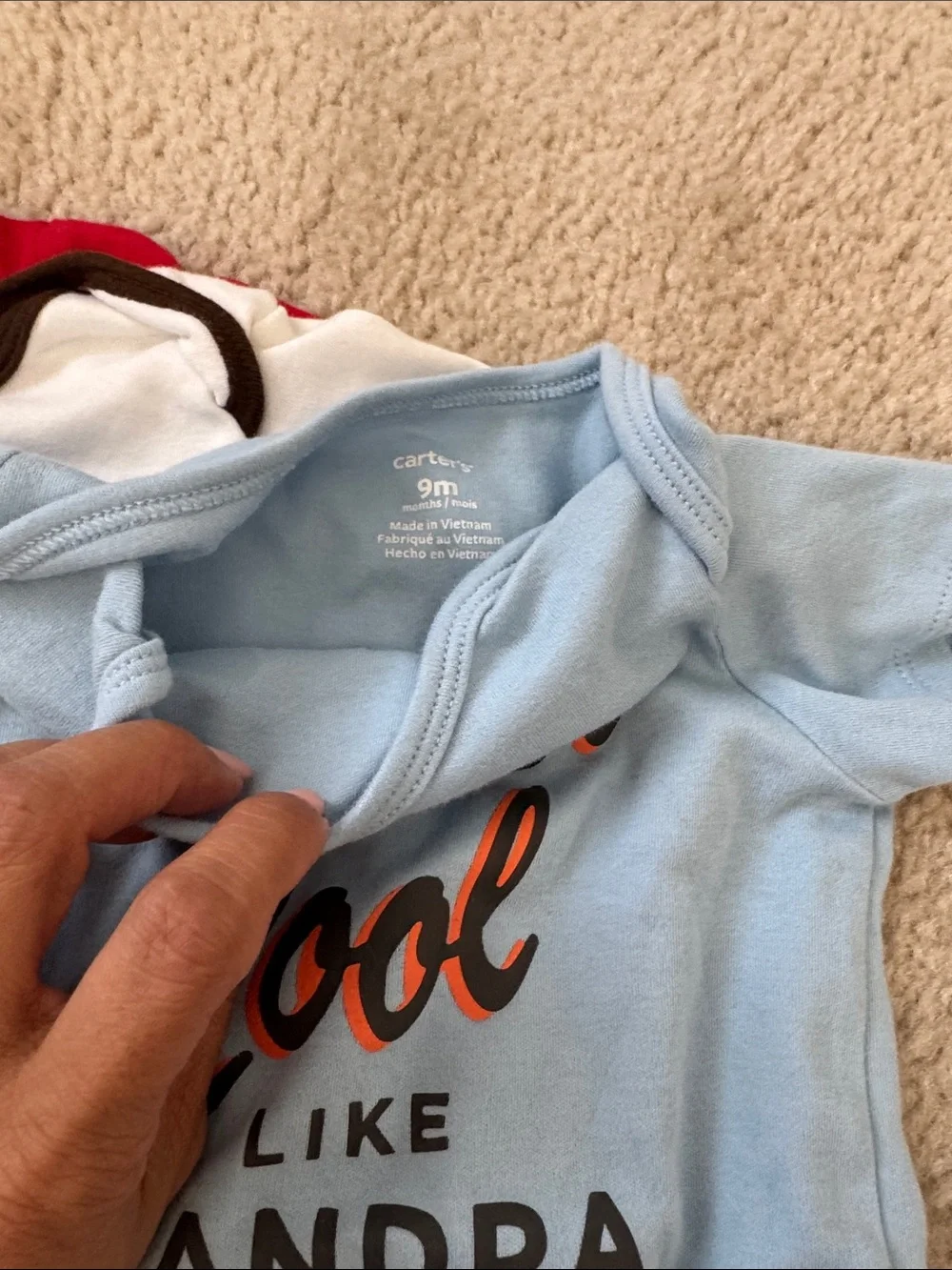 EUC Carter's Baby One-Piece Bodysuit Bundle - size 9 months
